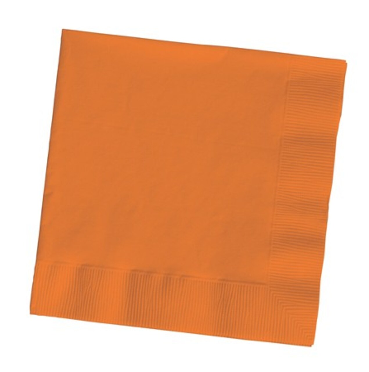 Party Central 2-Ply Disposable Beverage Napkins - 4.5" - Sunkissed Orange - Club Pack of 600
